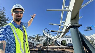 NEW Roller Coaster Hardhat Tour Penguin Trek At Seaworld Orlando  Riding My Favorite Coasters [upl. by Ffoeg]