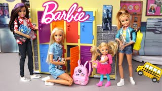 Barbie Doll Family Playground Playdate Routine [upl. by Airdua]