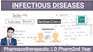 Tuberculosis SectionG lec1 Pharmacotherapeutic  D Pharm2nd Year [upl. by Amalbergas]