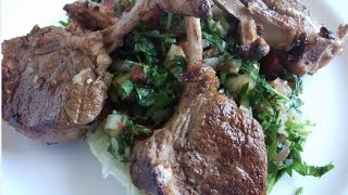 Lamb chops Middle Eastern Style Recipe [upl. by Critchfield]