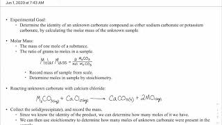 PreLab Intro Gravimetric Analysis of an Unknown Carbonate [upl. by Shaun351]