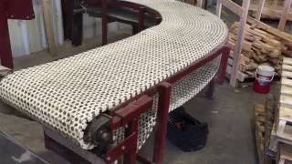 Challenger Habasit curved conveyor [upl. by Garnett]