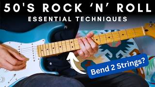 50s Rock n Roll Guitar Tutorial Chuck Berry Buddy Holly Hank Marvin etc [upl. by Ives]