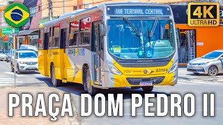 Praça Dom Pedro II IndaiatubaSP  Movimentação de Ônibus 925 [upl. by Amberly310]