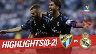 Resumen de Málaga CF vs Real Madrid 02 [upl. by Elizabeth]