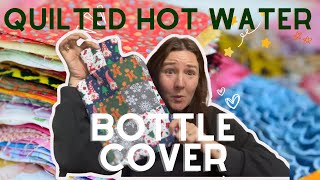 QUILTED HOT WATER BOTTLE COVER SEW ALONG [upl. by Nutter611]