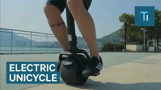 This unicycle balances itself [upl. by Leaffar495]