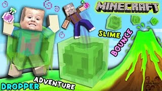 Minecraft Slime Bounce  FGTEEV Dropper Parkour Adventure MiniGame Map [upl. by Etnuaed]