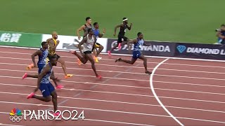 Christian Coleman blazes to fastest 100 of 2023 at Xiamen Diamond League  NBC Sports [upl. by Auerbach]