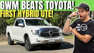 HYBRID UTE tested GWM Cannon Alpha Ultra Hybrid 2024 review inc offroad fuel economy test [upl. by Ahseki]