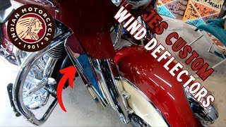 JES Custom Wind Deflector Install on 2015 Indian Chieftain [upl. by Schenck240]