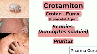 CrotamitonCrotanEurax in a nutshell [upl. by Laresa]