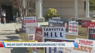 Onslow County continues to see large turnout for early voting [upl. by Bettzel528]