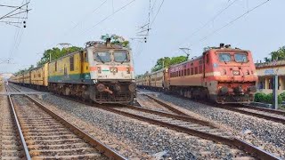 16 in 1 NON STOP BACK TO BACK HIGH SPEED TRAINS CROSSING OF INDIANRAILWAYS AT 130Kmph [upl. by Deni]