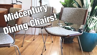 Midcentury Dining Chairs  How the Heck do these backs come off [upl. by Iramaj136]