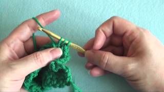 How To Double Crochet Back Post dcbp [upl. by Napra]