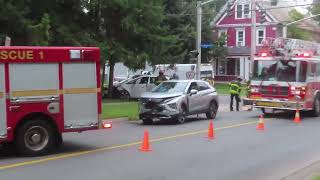 Accident at corner of Saunders and Westmorland Street in Fredericton [upl. by Cleave]