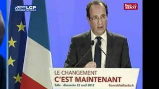 François Hollande  « Je suis le candidat du rassemblement pour le changement » [upl. by Nonek365]