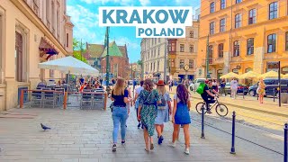 Krakow Poland 🇵🇱  Summer 🌞 Walking Tour 4KHDR ▶126 min [upl. by Brawner]