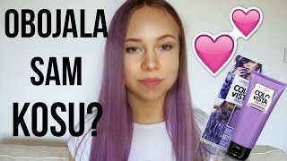 Ljubičasta kosa  boja LOréal Colorista  Ema Helena [upl. by Anaderol]