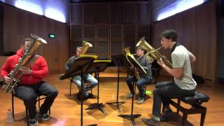 Sydney Ophicleide Quartet plays MendelssohnTelemann [upl. by Elleryt]