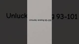 Unlucky ending 48146 And SuperUnlucky Ending 1 [upl. by Cicily]