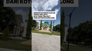 Bersihkan bedug masjid harga 200 juta dari kotor ke kinclong [upl. by Heidy]