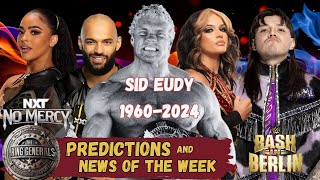 WWE Bash in Berlin and NXT No Mercy Predictions AEW All In Sid Vicious Tribute  RING GENERALS [upl. by Saddler]