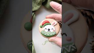 🎄Simple Christmas cookie decorating for beginners cookiedecorating christmas royalicing [upl. by Airtina]