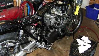 1982 Suzuki GS1100E frame swap [upl. by Kcirdes]