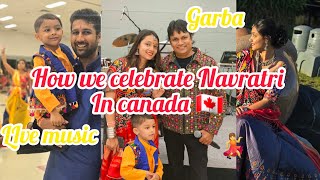 How we celebrate Navratri in Canada 🇨🇦 Navratri Special Vlog Garba in Canadanavratri canada [upl. by Anifad18]