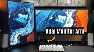 quotThe Incredible Upgrade  The Huanuo Dual Monitor Mount 2024 Version Reviewquot [upl. by Selia]