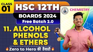 11 Alcohol Phenols amp Ethers Class 01 amp PYQs HSC Board Exam By Abhishek Sir Chemistry asc [upl. by Kilk]