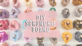 scrunchie peg board DIY for market craft fair display  how to display scrunchy  how to make stand [upl. by Hoffman]