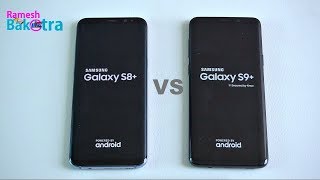 Samsung Galaxy S9 Plus vs S8 Plus SpeedTest and Camera Compare [upl. by Nyrrek516]