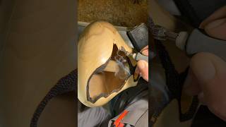 Adding some pyro details on this yew vessel satisfyingvideos timelapsevideo pyro woodworking [upl. by Yznel427]