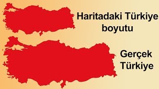 Haritalarda Türkiyeyi Küçük Gösteriyorlar Hayatımız Boyunca Kandırıldık [upl. by Treblihp]