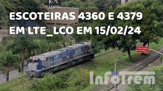 4K Escoteiras 4360 e 4379 em LTELCO em 150224 [upl. by Barbra845]