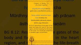 Bhagavad Gita Shloka A Day  Divine Prayers bhagavadgita sanskritchants song hinduscripture [upl. by Desma283]