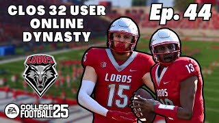 New Mexico vs USF CFB Playoff RD 2 Szn 3  Clos Online Dynasty Ep 44 [upl. by Aiynat431]