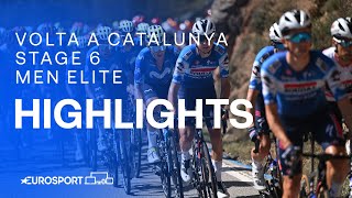 DOMINANT CYCLING 🤩  Stage 6 Highlights Volta a Catalunya 2024  Eurosport Cycling [upl. by Bores880]