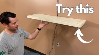 Hang a Shelf with Toggle Bolt Anchors How to Hang a Shelf [upl. by Alfie]