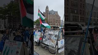 Pro Palestine protests at Amsterdam stopwar [upl. by Nairb326]