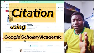 Using the Google ScholarAcademic for citation [upl. by Hime]