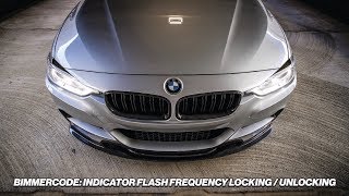 BIMMERCODE INDICATOR FLASH FREQUENCY WHEN LOCKINGUNLOCKING [upl. by Hegarty]