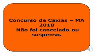 Concurso Caxias  MA 2018 [upl. by Sadinoel]