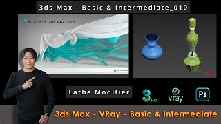 3ds Max  Lathe Modifier  010 [upl. by Marrissa348]