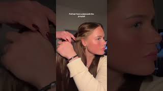 Tips to do double braids hairstyle with invisible clip in hair extensions gogoodhair tapeinhairex [upl. by Odraccir]