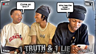 1 TRUTH amp 1 LIE  EXPOSING ALL 🤯 😳 HOW MANY PREGNANCY SCARS  lifethruarjin slykb0y [upl. by Ahouh]