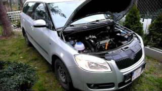 Skoda Fabia II 14TDI engine sound [upl. by Anayit492]